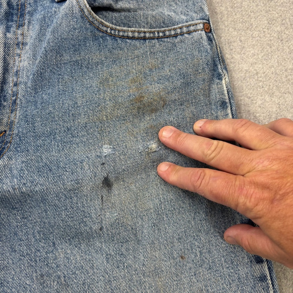 Vintage 90s Levis 550 Jeans Mens 32x31 (Tag 33x32) Thrashed Grunge 1999 *FLAWS - Picture 6 of 14